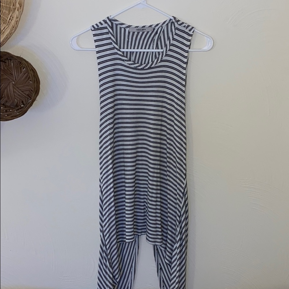 Long stripped tank